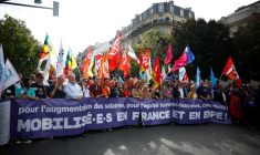 Journée de mobilisation nationale à l'appel de l'intersyndicale contre l'austérité, pour les salaires et l'égalité homme-femmes