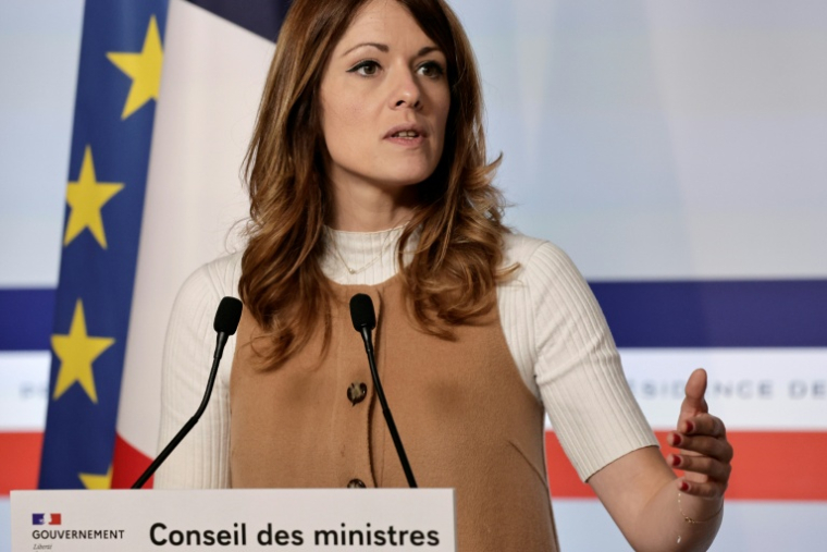La porte-parole du gouvernement Maud Bregeon à Paris le 3 juin 2026 ( AFP / STEPHANE DE SAKUTIN )