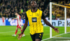 Serhou Guirassy signe un quadruplé avec le Borussia Dortmund