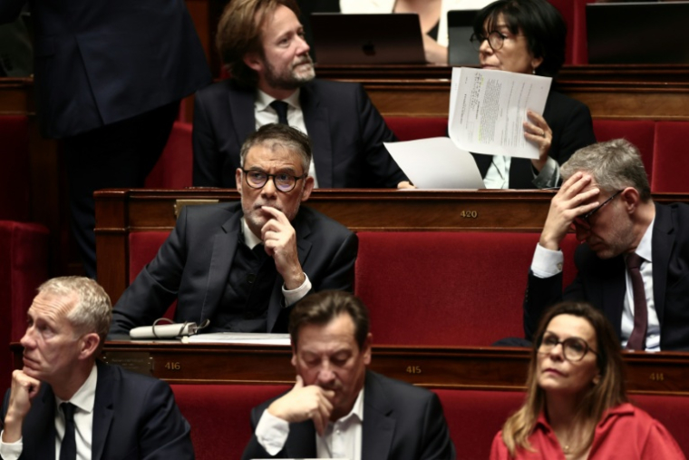 Olivier Faure, le premier secrétaire du PS, à l'Assemblée nationale, Paris, le 31 octobre 2025 ( AFP / Thibaud MORITZ )