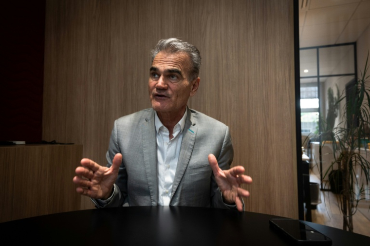 Thierry Deville, candidat LR aux municipales à Montauban, le 5 mars 2026 à Montauban ( AFP / Matthieu RONDEL )