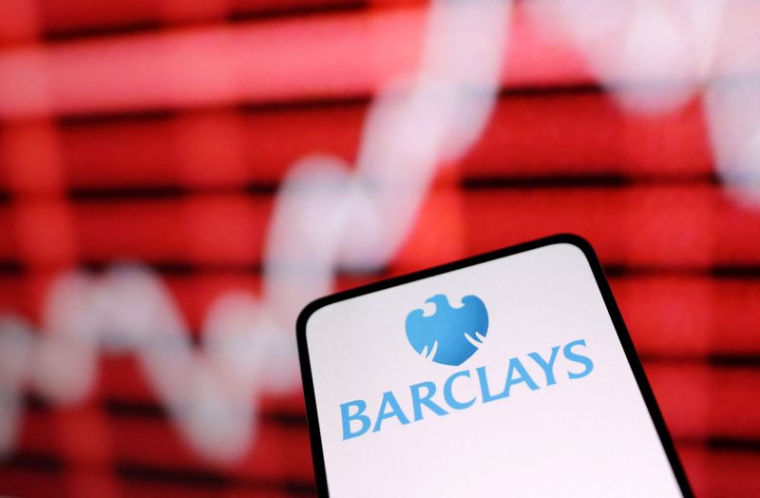 L'illustration montre le logo de la banque Barclays
