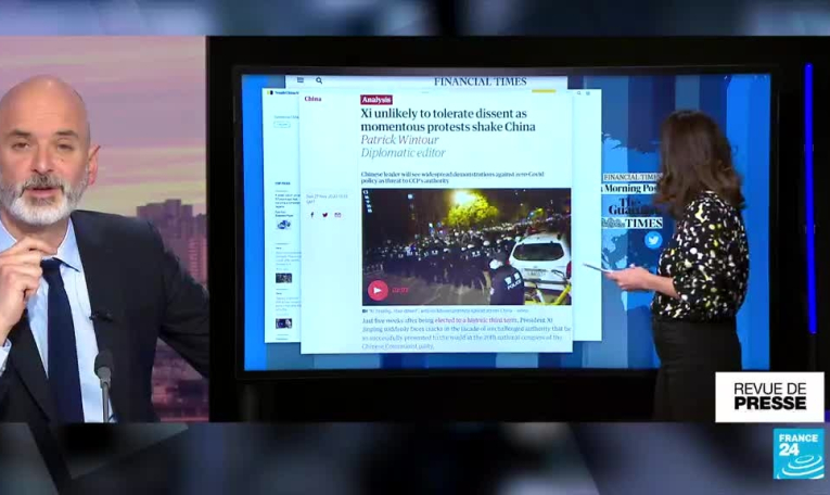Manifestations en Chine: "Pour la presse officielle, les protestataires n'existent pas"