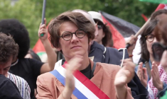 Paris: manifestation pour Gaza en présence de membres de la flotille