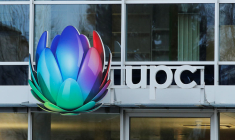 Logo of  UPC Cablecom is pictured in Renens
