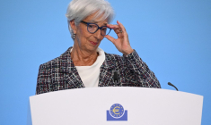 Christine Lagarde à Francfort, en Allemagne, le 18 juillet 2024. ( AFP / KIRILL KUDRYAVTSEV )