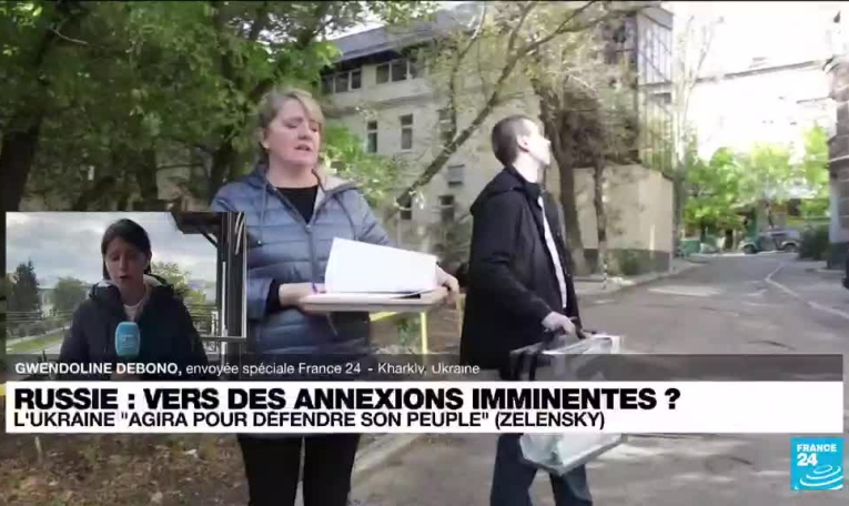 Après l'annexion russe de régions ukrainiennes, les hommes pourraient être mobilisés sur le front