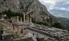 Le site archéologique de Delphes, en Grèce, le 17 novembre 2022 ( AFP / Angelos Tzortzinis )