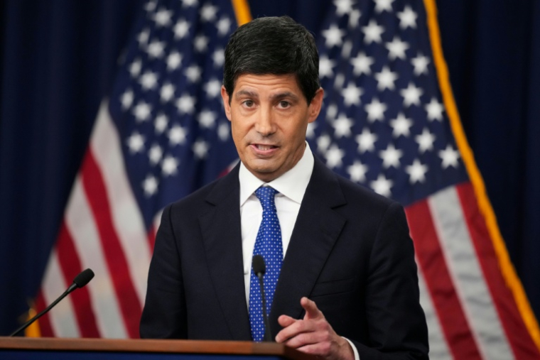 Kevin Warsh, le nouveau patron de la Réserve fédérale américaine, au siège de l'institution à Washington, le 16 septembre 2026 ( GETTY / Andrew Harnik )