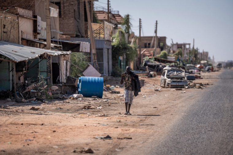 Un soldat soudanais à Khartoum, au Soudan, le 3 novembre 2024. ( AFP / AMAURY FALT-BROWN )