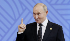 Vladimir Poutine à Kazan, en Russie, le 23 octobre 2024. ( POOL / MAXIM SHEMETOV )