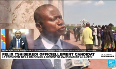 Le Président de la RD Congo Félix Tshisekedi, officiellement candidat à sa propre succession