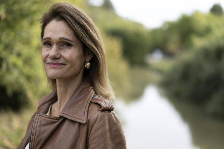 L'historienne Frédérique Neau-Dufour au mémorial du "Mur des noms" à Schirmeck, le 24 septembre 2026 dans le Bas-Rhin ( AFP / ROMEO BOETZLE )