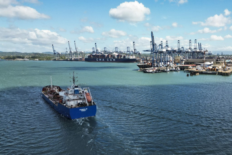 Le port de Balboa, à Panama City, en janvier 2026 (illustration) ( AFP / MARTIN BERNETTI )