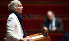 Delphine Batho lors d'un débat à l'Assemblée nationale, le 8 juillet 2025 ( AFP / Guillaume BAPTISTE )