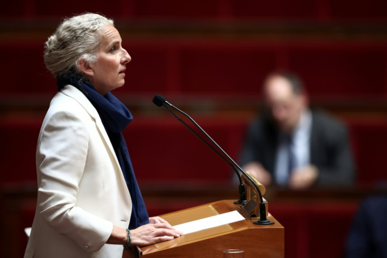 Delphine Batho lors d'un débat à l'Assemblée nationale, le 8 juillet 2025 ( AFP / Guillaume BAPTISTE )