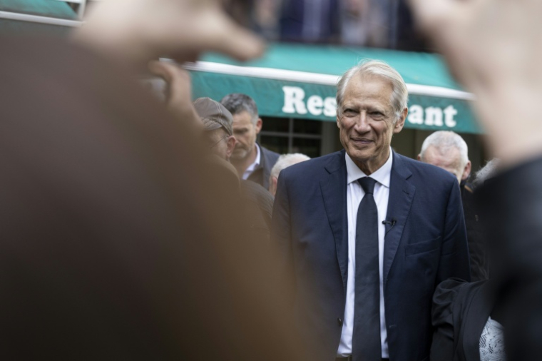 L'ancien Premier ministre Dominique de Villepin à Strasbourg le 12 mai 2026 ( AFP / ROMEO BOETZLE )