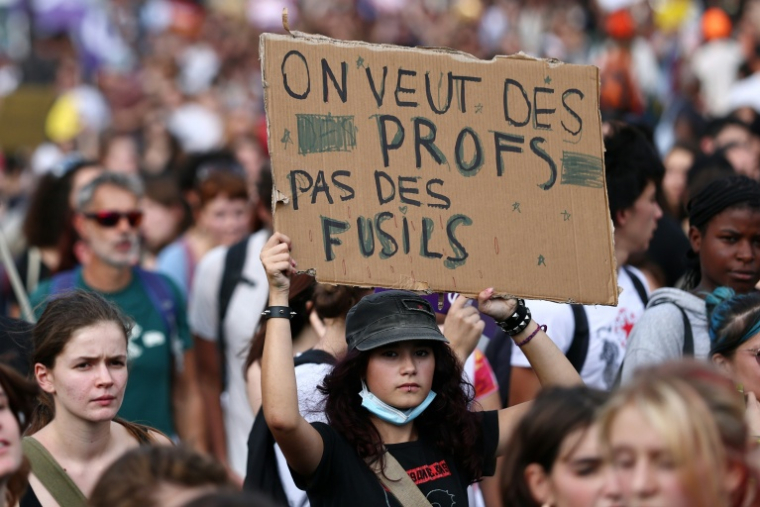 La manifestation fonction publique à Paris le 29 septembre 2026 ( AFP / Anne-Christine POUJOULAT )