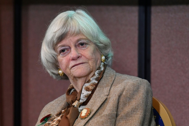 Ann Widdecombe, alors députée européenne du Brexit Party, le 1er novembre 2019 à Londres ( AFP / Ben STANSALL )