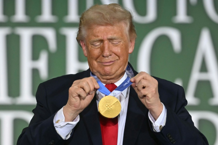Donald Trump le 5 juin 2026 dans le Wisconsin ( AFP / SAUL LOEB )
