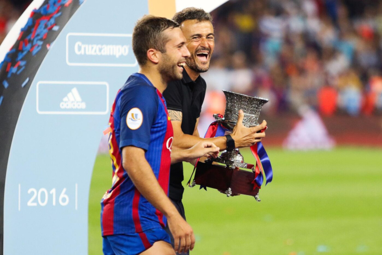 Pour Jordi Alba, Luis Enrique est « le meilleur entraineur actuellement »