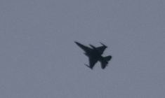 Un F-16 israélien dans le ciel du sud du Liban, le 28 mars 2026 ( AFP / - )
