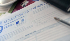 Une déclaration de revenus. (© E. Laurent / AFP)