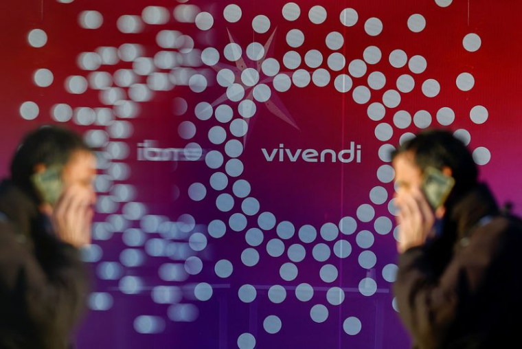 Le logo de Vivendi est visible à Paris