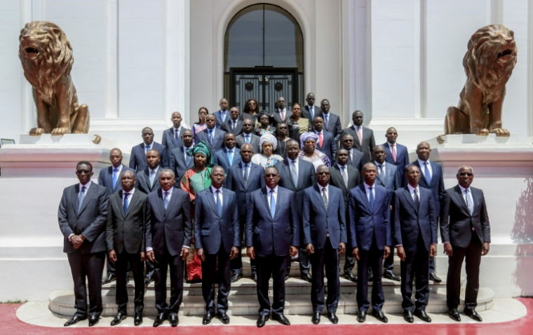 Photo du gouvernement du président Macky Sall le 10 avril 2019 à Dakar, fournie par la présidence sénégalaise ( Senegalese Presidency / Handout )
