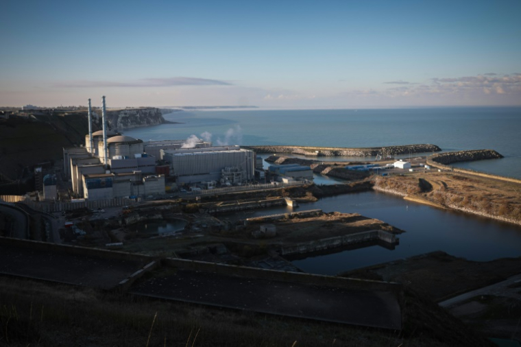 La centrale nucléaire de Penly, le 9 décembre 2022 à Petit-Caux, en Seine-Maritime ( AFP / Lou BENOIST )