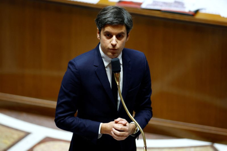 Le Premier ministre français Gabriel Attal à l'Assemblée nationale à Paris