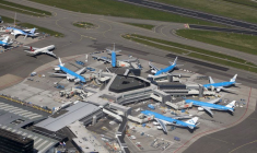 Vue sur l'aéroport de Schipol, près d'Amsterdam