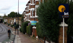 Des maisons à Londres, en Grande-Bretagne