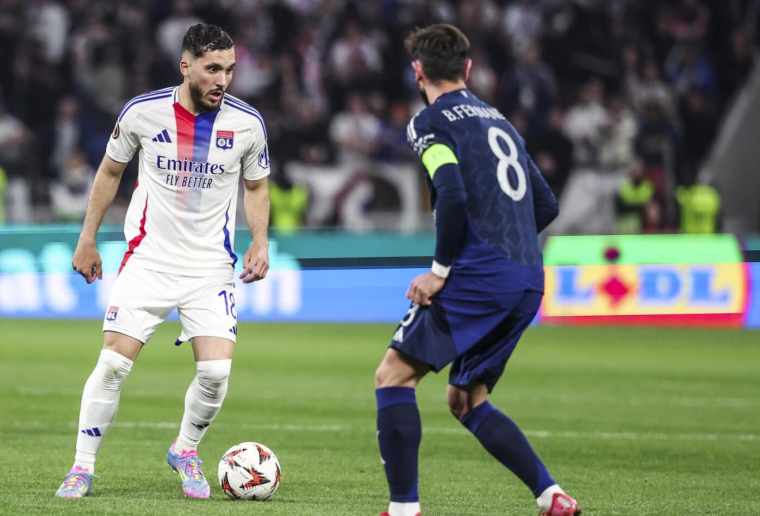 L'OL arrache le nul in extremis contre Manchester United