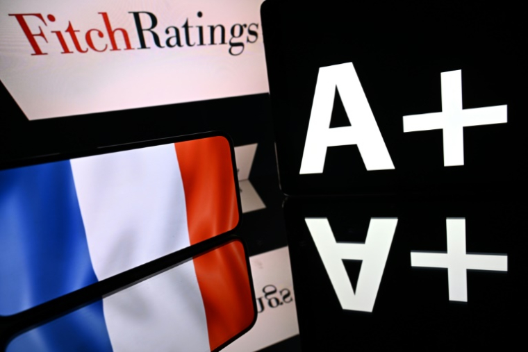 L'agence de notation Fitch, qui a dégradé en septembre la note souveraine de la France en citant son instabilité politique et sa fragilité budgétaire ( AFP / Lionel BONAVENTURE )