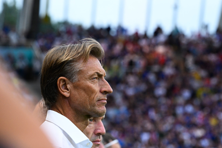 Herve RENARD head coach of France during the Paris Olympic Games 2024 women's match between France and Brazil  at Stade de la Beaujoire on August 3, 2024 in Nantes, France. (Photo by Baptiste Fernandez/Icon Sport)  - Photo by Icon Sport