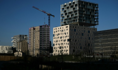 Un chantier de construction, à Bordeaux, le 14 janvier 2025 ( AFP / Philippe LOPEZ )