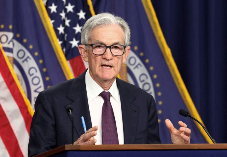 Le président de la Réserve fédérale Jerome Powell s'exprime lors d'une conférence de presse à Washington