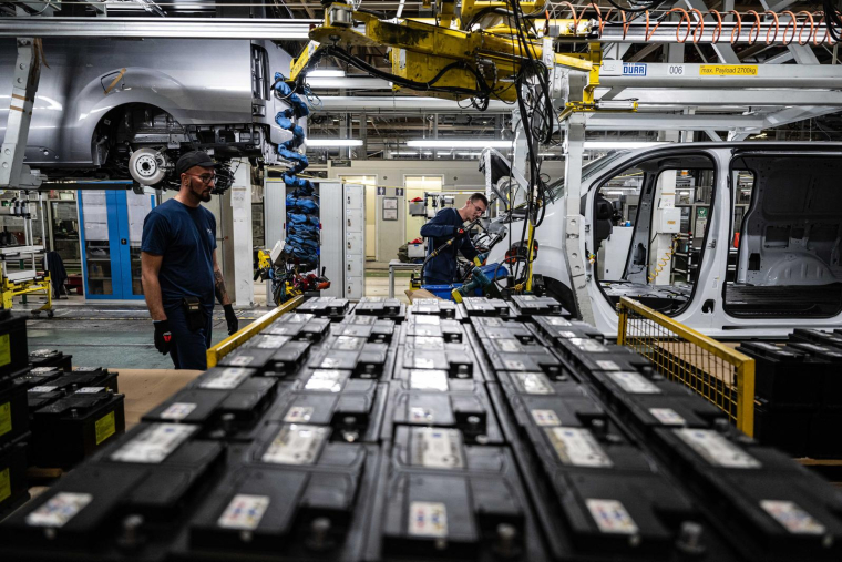 Une usine de Stellantis à Hordain (illustration) ( AFP / SAMEER AL-DOUMY )