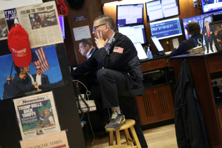 Un opérateur à la Bourse de New York, le 11 août 2025 ( AFP / TIMOTHY A. CLARY )