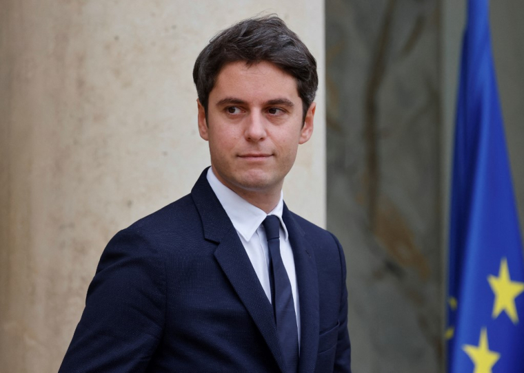 Gabriel Attal à Paris, le 12 décembre 2023. ( AFP / LUDOVIC MARIN )
