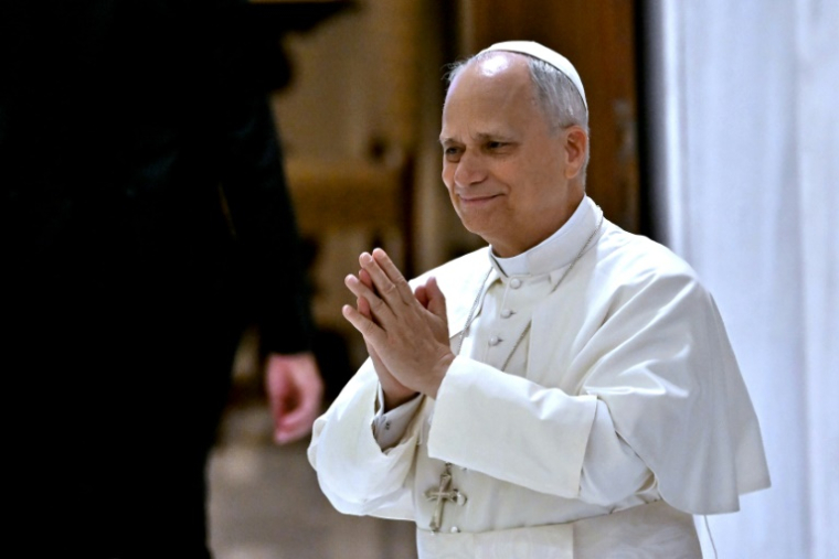 Le pape Léon XIV au Vatican, le 18 octobre 2025 ( AFP / Filippo MONTEFORTE )