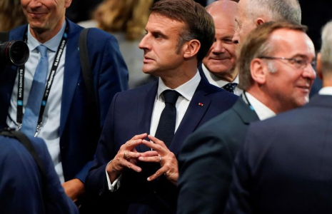 Emmanuel Macron lors d'une réunion du Conseil de l'Atlantique Nord