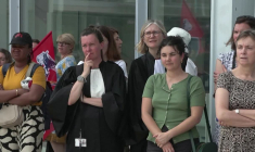 Lyhanna: des magistrats se rassemblent devant le tribunal de Paris