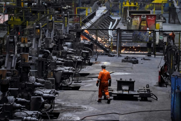 Usine de British Steel à Scunthorpe, en Angleterre, le 17 avril 2025 ( POOL / Danny Lawson )
