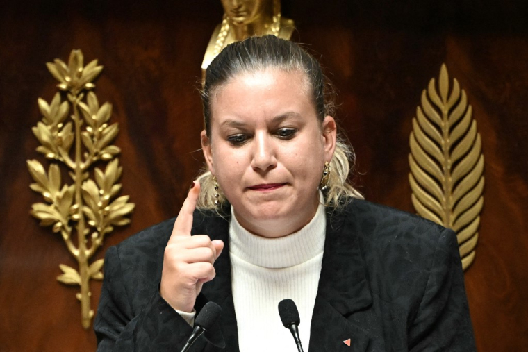 Mathilde Panot à Paris, le 8 septembre 2025. ( AFP / BERTRAND GUAY )