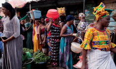 Un marché à Banjul, en Gambie