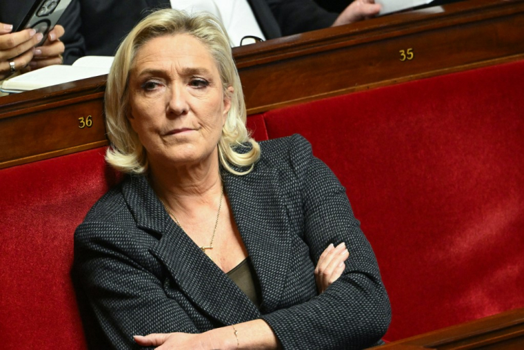 Marine Le Pen à Paris, le 28 octobre 2025. ( AFP / BERTRAND GUAY )