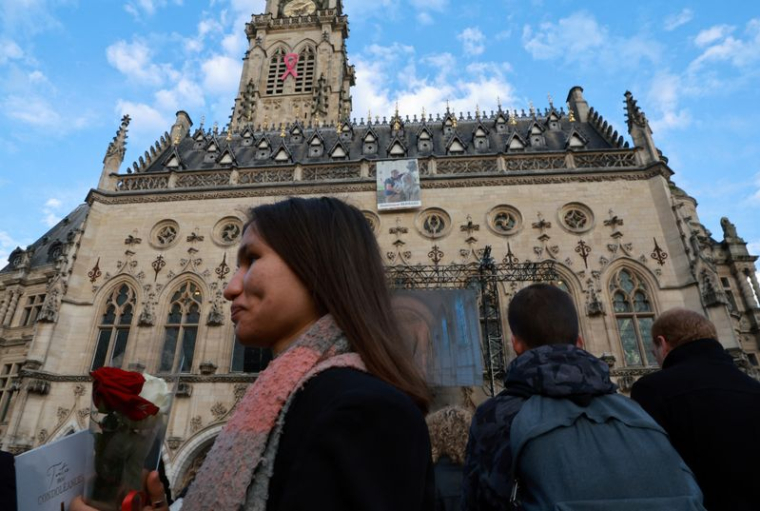 Cérémonie funéraire de Dominique Bernard, professeur de français assassiné à Arras
