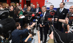 Gérald Darmanin à Marseille, le 2 janvier 2025. ( AFP / SYLVAIN THOMAS )